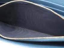 PRADA プラダ リボン ZIP長財布 ブルー サフィアーノ 1MH132【471】2148103685736