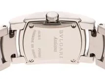 BVLGARI　ブルガリ　アショーマ Dベゼル　SS　ブラック　クオーツ【471】IK