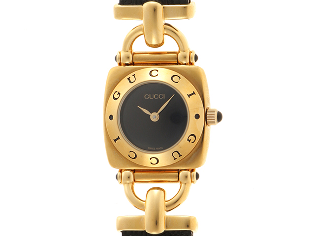 GUCCI　腕時計　グッチ ホースビット　6300L GUCCI グッチ ホースビット レディース 腕時計 6300L 黒