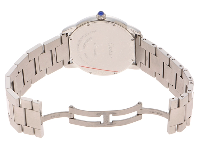 Cartier　カルティエ　ロンドソロ　WSRN0023　ブルー文字盤　ステンレススチール　自動巻き　メンズ　腕時計　C