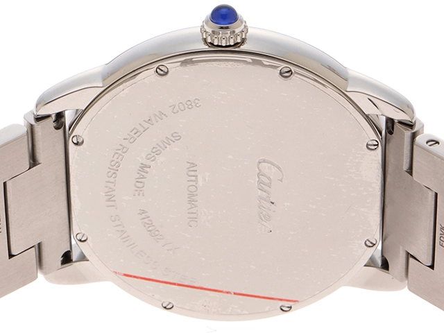 Cartier　カルティエ　ロンドソロ　WSRN0023　ブルー文字盤　ステンレススチール　自動巻き　メンズ　腕時計　C