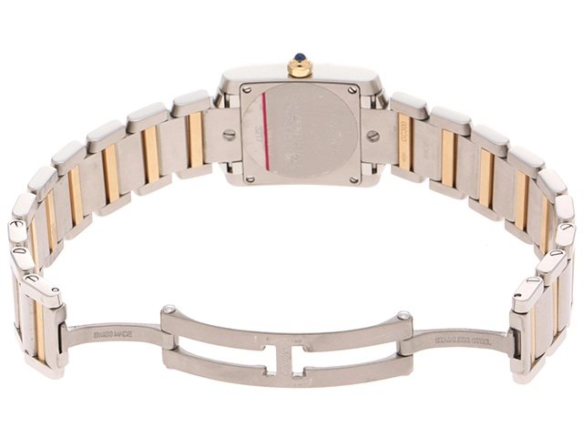 CARTIER カルティエ タンクフランセーズ SM W51007Q4 ホワイト文字盤 ステンレス・イエローゴールド クオーツ 【432】 2148103686474