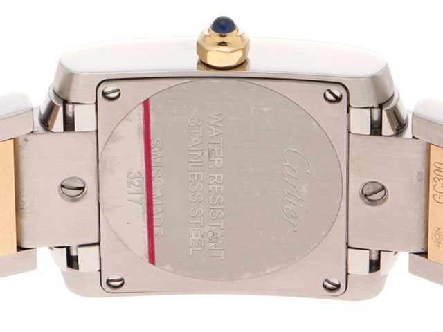 CARTIER カルティエ タンクフランセーズ SM W51007Q4 ホワイト文字盤 ステンレス・イエローゴールド クオーツ 【432】 2148103686474