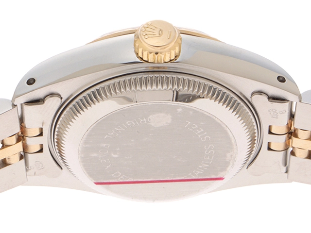 ROLEX ロレックス 時計 デイトジャスト 69173G シャンパンゴールド文字盤 10Pダイヤ YG/SS 自動巻き レディース(2148103686726)【200】M