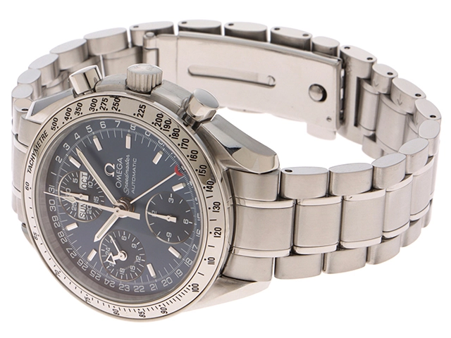 OMEGA オメガ 腕時計 スピードマスタートリプルカレンダー 3523.80.00 ステンレス ブルー文字盤 自動巻き 現状販売【472】SJ