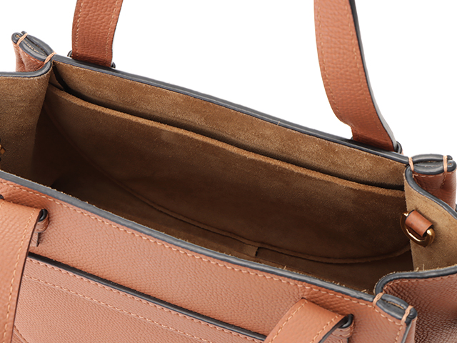 LOEWE ロエベ ゲート トップハンドルミニ ブラウン カーフ