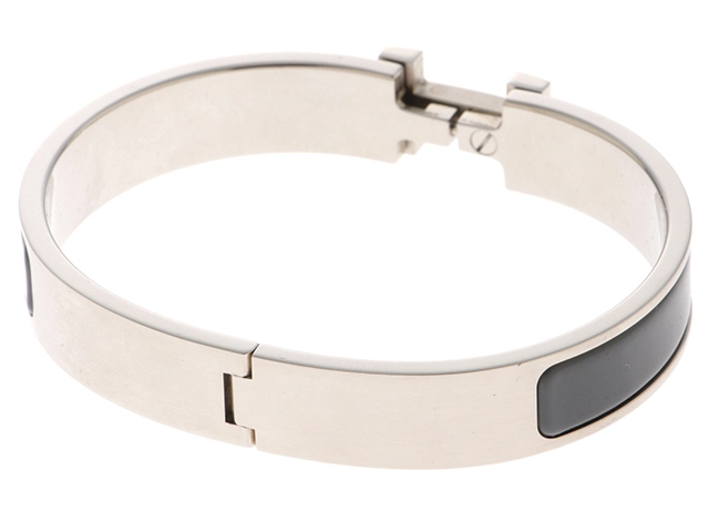 Hermès　エルメス　クリックアッシュPM　グリエタンマット　シルバー金具【471】L