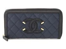 CHANEL シャネル CCフィリグリー ロングジップウォレット