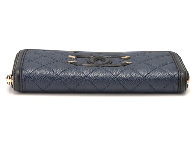 CHANEL シャネル CCフィリグリー ロングジップウォレット
