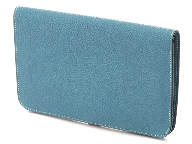 HERMES　エルメス　ドゴンGM　ブルージーン/ゴールド/SV　□Ｉ刻印(2012年頃)【471】