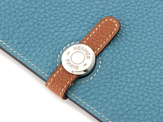 HERMES　エルメス　ドゴンGM　ブルージーン/ゴールド/SV　□Ｉ刻印(2012年頃)【471】