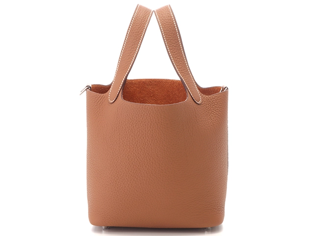 超美品　ピコタンロック　pm ゴールド×シルバー金具(2023刻印) Hermès エルメス ピコタンロックPM ゴールド シルバー金具 B刻印