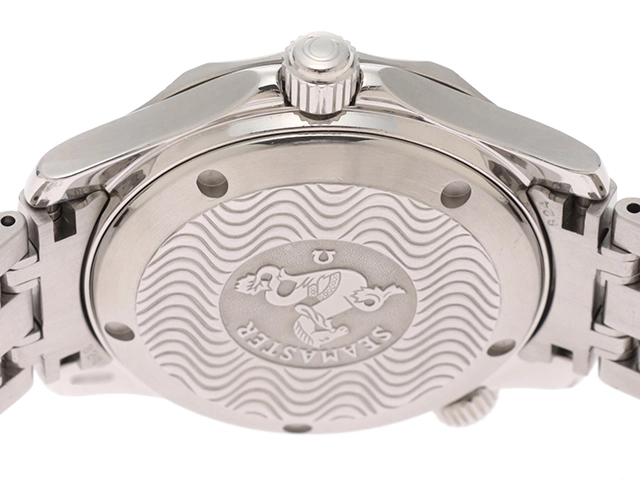 オメガ OMEGA 時計 シーマスター300 2552.20.00 ホワイト文字盤 SS 自動巻き ボーイズ（2148103689444）M【200】