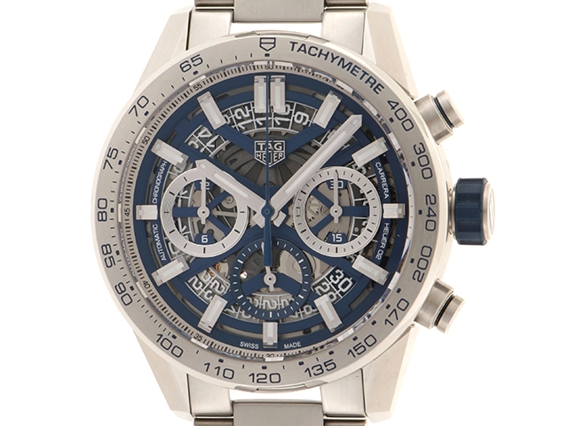 TAG HEUER　2022年ギャランティ　カレラ　キャリバーホイヤー02　100m防水　クロノグラフ　ブルーエディション　日本限定400本　CBG2019.BA0662　自動巻き　SS　　 参考定価：825000　【432】