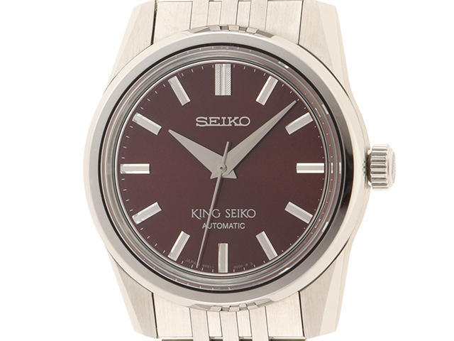 SEIKO セイコー 腕時計 2023年1月正規品 キングセイコー SDKS009 ワインレッド文字盤 ステンレス 自動巻 【472】SJ  の購入なら「質」の大黒屋（公式）