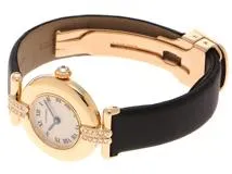 Cartier カルティエ 腕時計 コリゼSM WB101931 K18イエローゴールド/革 シルバー文字盤 クオーツ【472】SJ