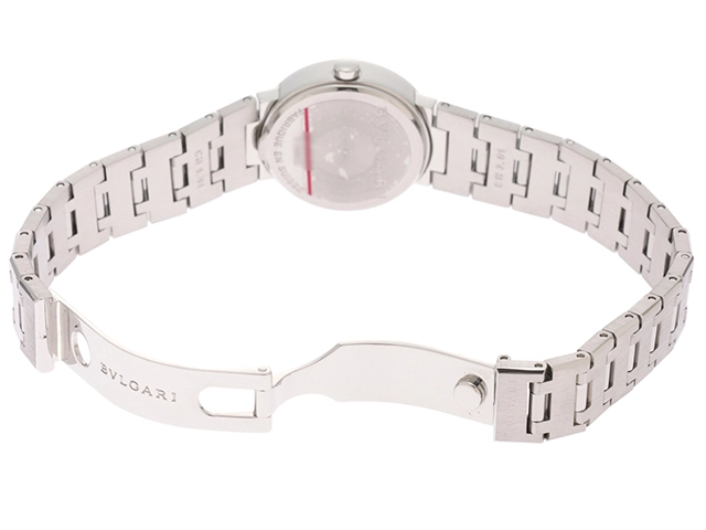 BVLGARI ブルガリ　ブルガリ　ブ　ルガリ　レディーズ時計　クォーツ　黒文字盤　ステンレス　【471】L