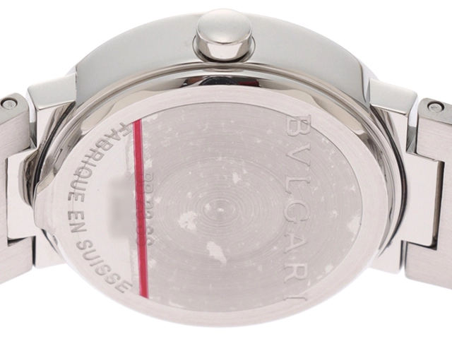 BVLGARI ブルガリ　ブルガリ　ブ　ルガリ　レディーズ時計　クォーツ　黒文字盤　ステンレス　【471】L