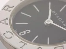 BVLGARI ブルガリ　ブルガリ　ブ　ルガリ　レディーズ時計　クォーツ　黒文字盤　ステンレス　【471】L