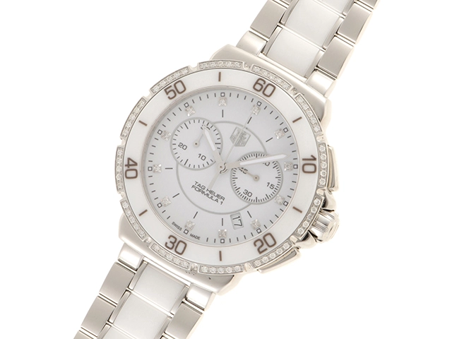 TAG HEUER　タグ・ホイヤー　CAH1213.BA0863　フォーミュラ1　クロノグラフ　セラミック/スティール　クォーツ　男女兼用　C