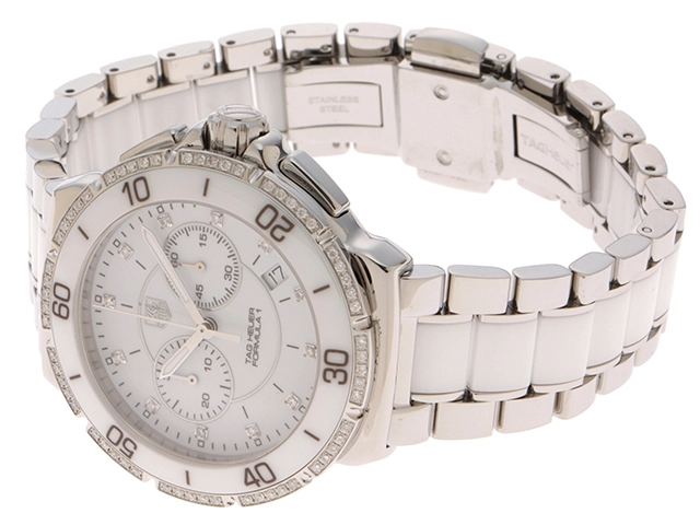 TAG HEUER　タグ・ホイヤー　CAH1213.BA0863　フォーミュラ1　クロノグラフ　セラミック/スティール　クォーツ　男女兼用　C
