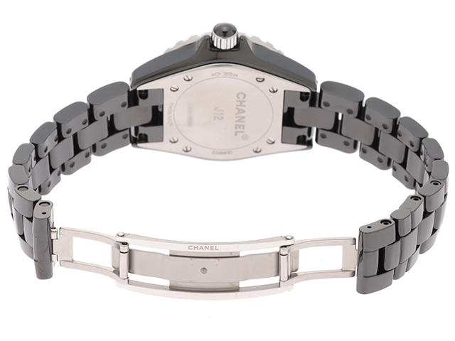 CHANEL シャネル 時計 J12 ブラック文字盤 H1625 12P