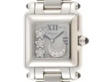 Chopard　ショパール　ハッピースポーツスクエアムーンスター　278893-3021　腕時計　シェル8Pダイヤ文字盤　クオーツ　ステンレススチール　レディース　2148103690785　【205】