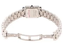 Chopard　ショパール　ハッピースポーツスクエアムーンスター　278893-3021　腕時計　シェル8Pダイヤ文字盤　クオーツ　ステンレススチール　レディース　2148103690785　【205】