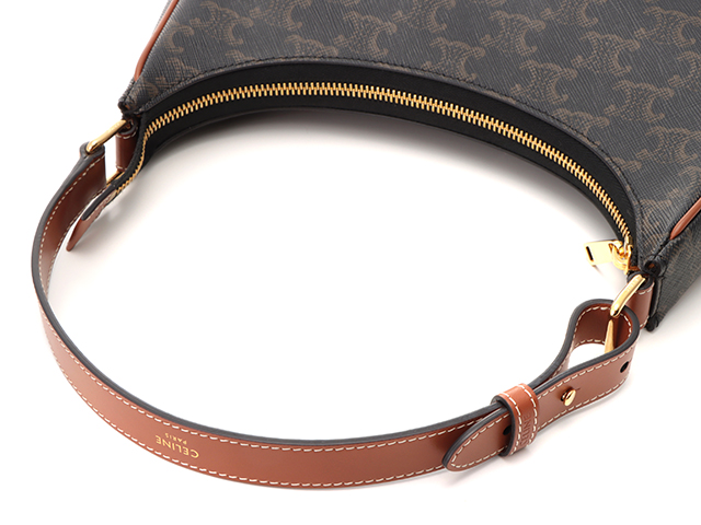 CELINE セリーヌ トリオンフ アヴァバッグ タン PVC/カーフ