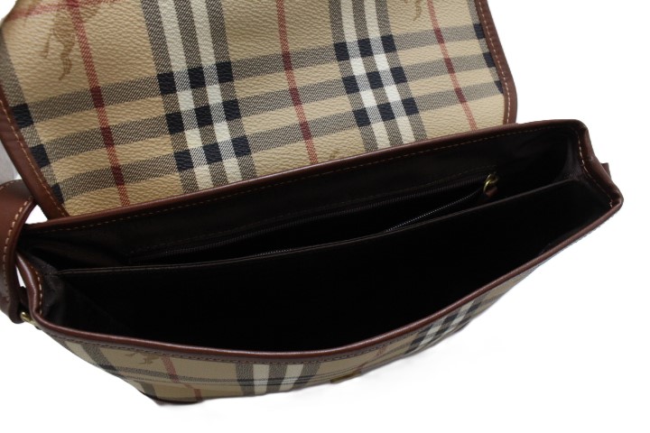BURBERRY バーバリー ハウスチェック ショルダーバッグ ベージュ