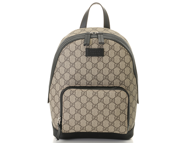 GUCCI グッチ GGスプリーム リュックサック 429020 ベージュ／ブラック PVC／レザー バックパック【207】2148103691607  の購入なら「質」の大黒屋（公式）