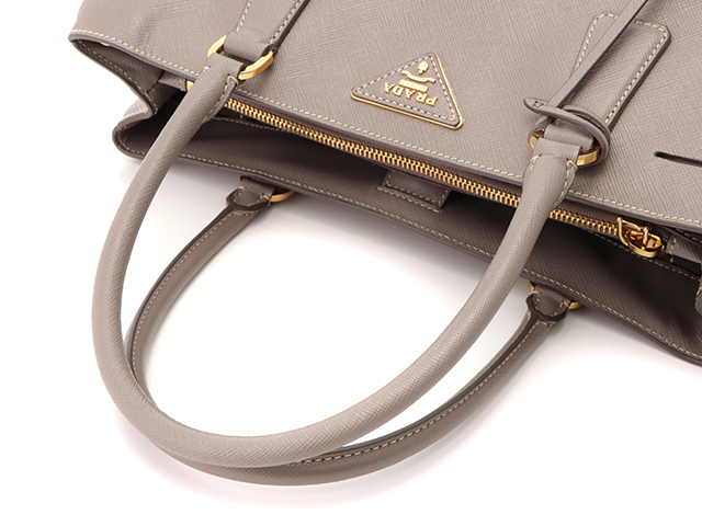 PRADA プラダ 2wayショルダーバッグ BN1874 グレー サフィアーノ