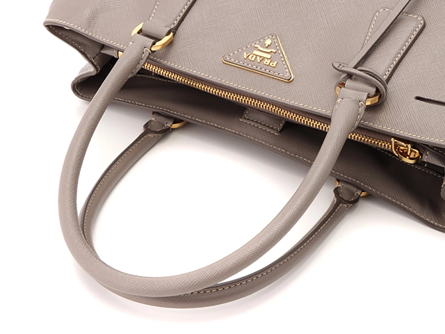 PRADA プラダ 2wayショルダーバッグ BN1874 グレー サフィアーノ【207】2148103691874