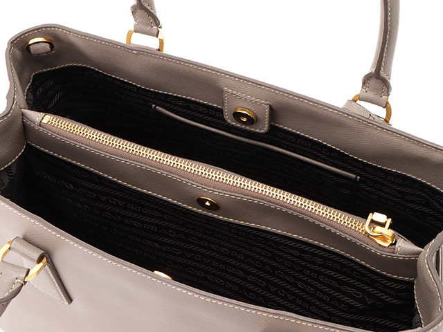 PRADA プラダ 2wayショルダーバッグ BN1874 グレー サフィアーノ