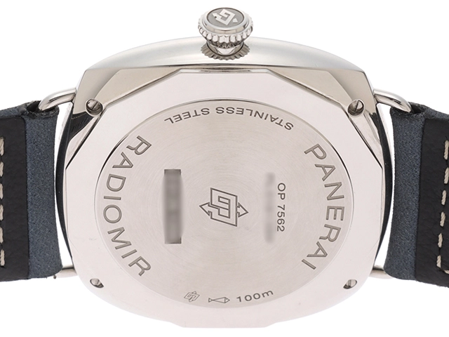 PANERAI パネライ 時計 ラジオミール オフィチーネ PAM01383 ブルー文字盤 SS/カーフレザー 手巻き メンズ（2148103693496）【200】M