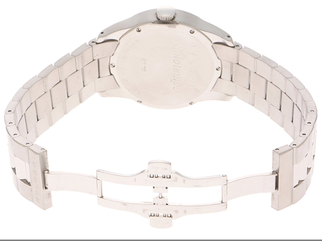 BVLGARI　ブルガリ　ソロテンポ　ST37S　ステンレススチール　クォーツ　メンズ　腕時計　F