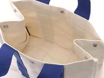 HERMES　エルメス　ボラボラPM ナチュラル　ブルー　シルバー金具【471】I