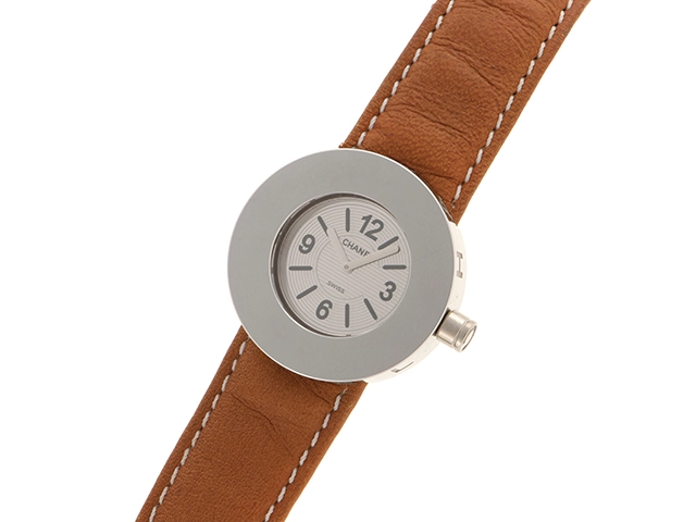 CHANEL シャネル 腕時計 ラ・ロンド SS/革 シルバー H1068 クォーツ レディース 2148103696886 【200】