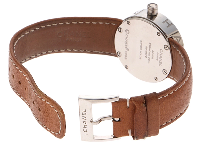 CHANEL シャネル 腕時計 ラ・ロンド SS/革 シルバー H1068 クォーツ レディース 2148103696886 【200】
