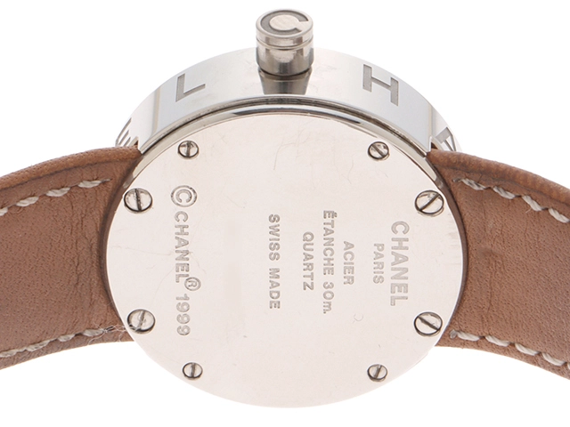 CHANEL シャネル 腕時計 ラ・ロンド SS/革 シルバー H1068 クォーツ レディース 2148103696886 【200】