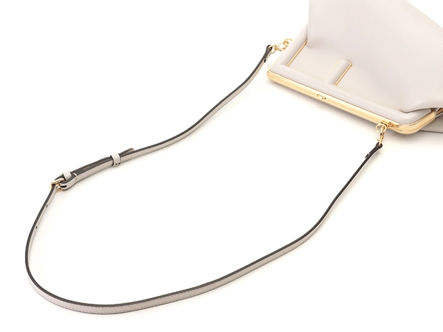 FENDI　フェンディ　ファースト　スモール　2WAY　クラッチ　ショルダーバッグ　グレー　ゴールド金具　8BP129 ABVE F1C76 【431】2143300226959