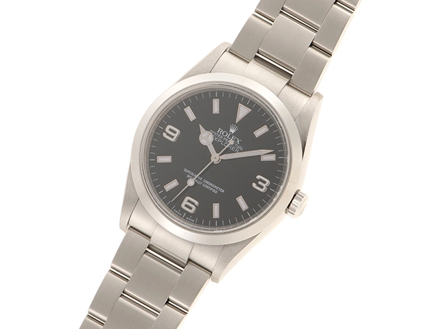 ROLEX ロレックス D番 エクスプローラーⅠ 114270 ステンレス SS ブラック メンズ 自動巻き【432】2148103697784