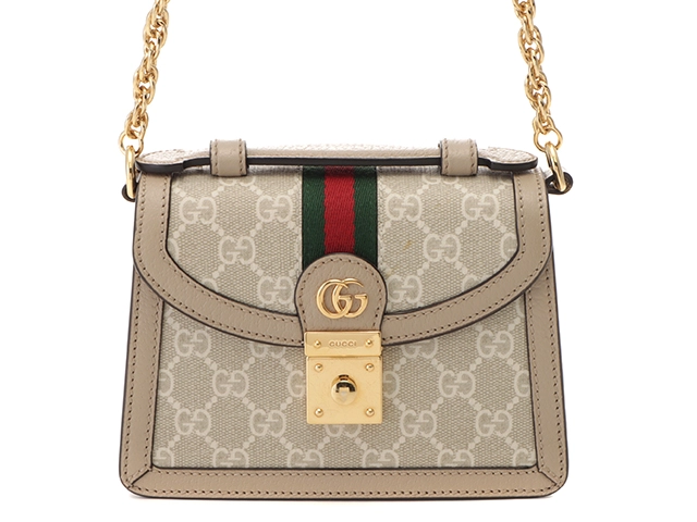 GUCCI グッチ GGスプリーム オフィディア ミニ ショルダーバッグ ベージュ シェリーライン 696180【431】2148103697906  の購入なら「質」の大黒屋（公式）