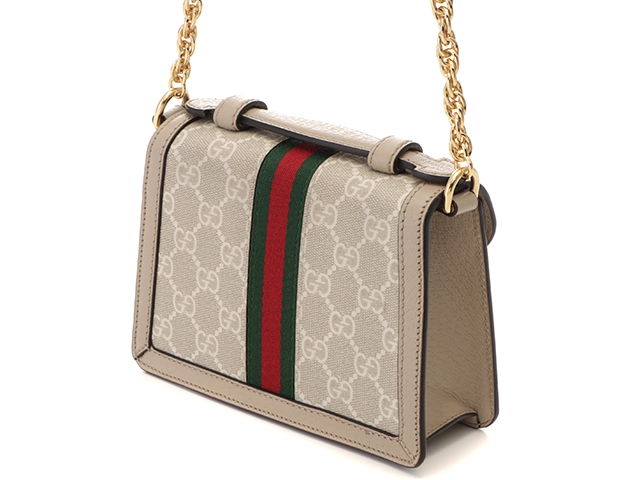 GUCCI　グッチ　GGスプリーム オフィディア　ミニ ショルダーバッグ　ベージュ　シェリーライン　696180【431】2148103697906