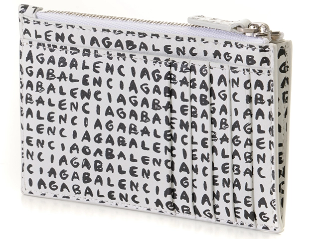 BALENCIAGA　バレンシアガ　フラグメントケース　ホワイト　レザー　640535【431】2148103698316