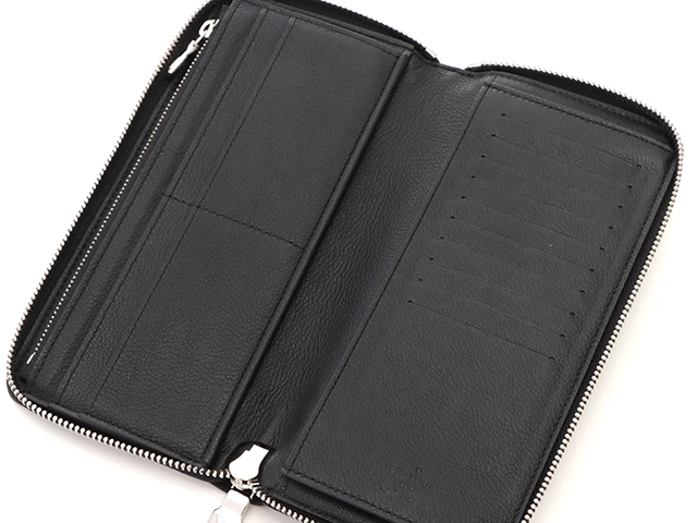 LOUIS VUITTON ルイ・ヴィトン ジッピーウォレット・ヴェルティカル トリヨンレザー ノワール M58412【430】2148103698743