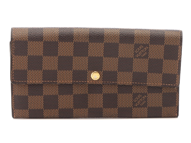 No214. ルイヴィトン ポルトフォイユ サラ ダミエ 財布 ポルトフォイユ・サラ モノグラム・アンプラント｜ルイ