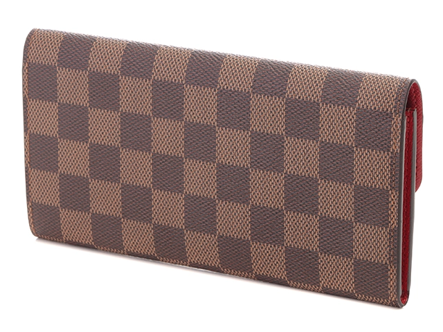LOUIS VUITTON ルイヴィトン 長財布 N63544 ポルトフォイユ・エミリー ダミエ ルージュ 433