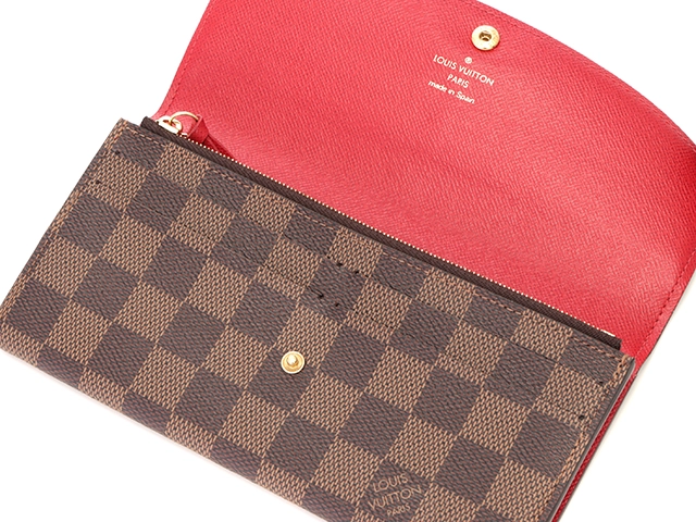 LOUIS VUITTON ルイヴィトン 長財布 N63544 ポルトフォイユ・エミリー ダミエ ルージュ 433