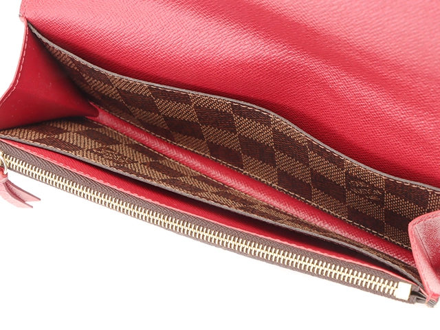 LOUIS VUITTON ルイヴィトン 長財布 N63544 ポルトフォイユ・エミリー ダミエ ルージュ 433